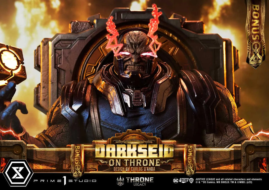 Darkseid on Throne (Deluxe Bonus Version) Justice League (Comics) – Prime1Studio – ActionFigure Brasil