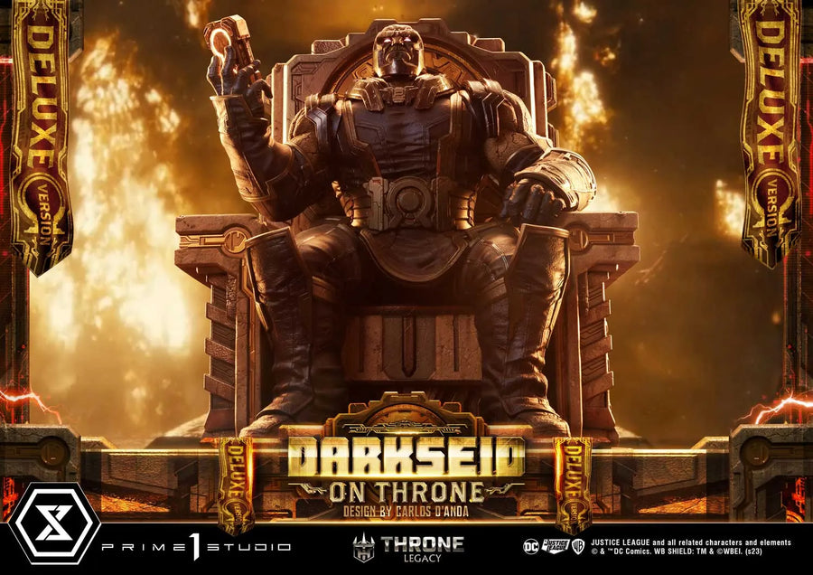 Darkseid on Throne (Deluxe Bonus Version) Justice League (Comics) – Prime1Studio – ActionFigure Brasil