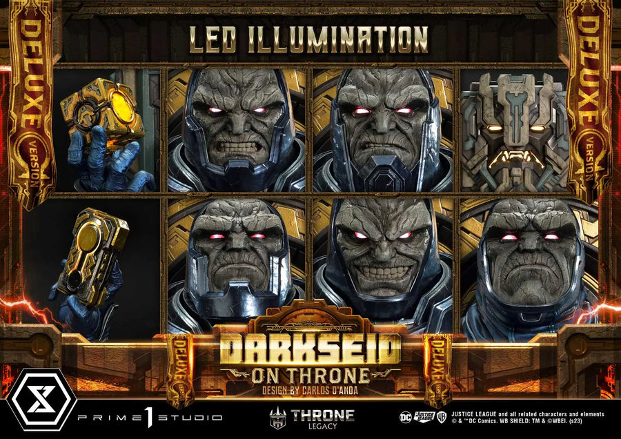 Darkseid on Throne (Deluxe Bonus Version) Justice League (Comics) – Prime1Studio – ActionFigure Brasil