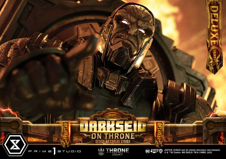 Darkseid on Throne (Deluxe Bonus Version) Justice League (Comics) – Prime1Studio – ActionFigure Brasil