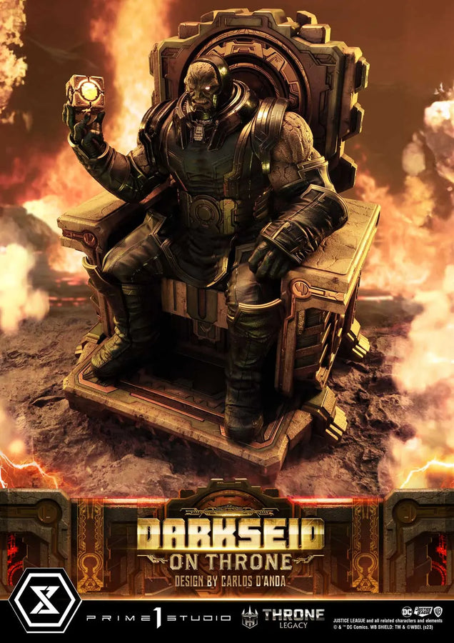 Darkseid on Throne (Deluxe Version) Justice League (Comics) – Prime1Studio – ActionFigure Brasil