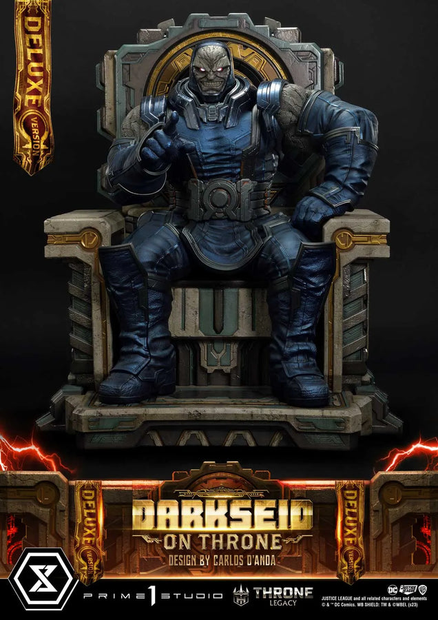 Darkseid on Throne (Deluxe Version) Justice League (Comics) – Prime1Studio – ActionFigure Brasil