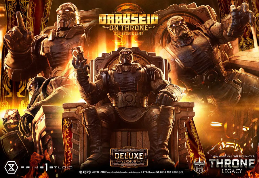 Darkseid on Throne (Deluxe Version) Justice League (Comics) – Prime1Studio – ActionFigure Brasil