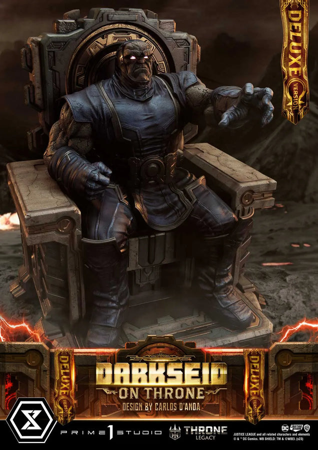 Darkseid on Throne (Deluxe Version) Justice League (Comics) – Prime1Studio – ActionFigure Brasil