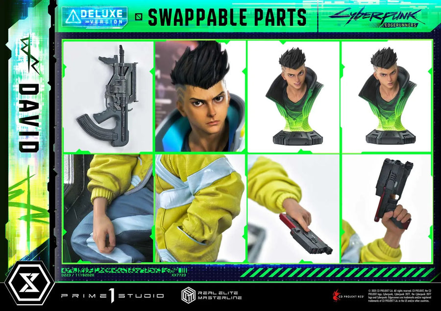 David (Deluxe Bonus Version) Cyberpunk: Edgerunners – Prime1Studio – ActionFigure Brasil