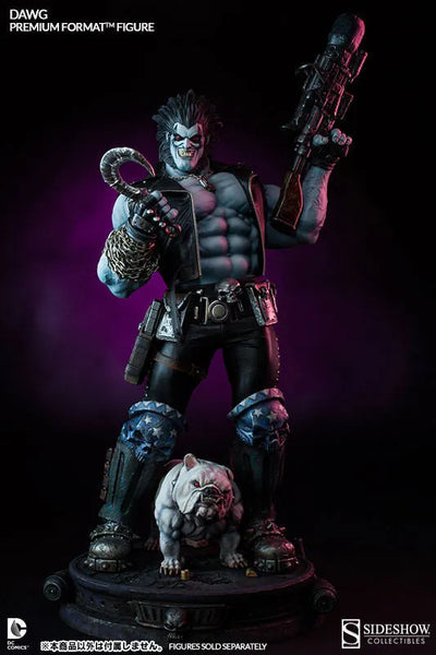 DC 1/4 Scale Premium Figure - Dawgㅤ – Sideshow Collectibles – ActionFigure Brasil — embalagem