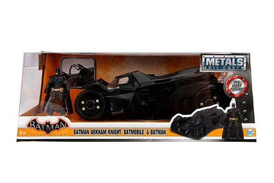 "DC Comics" 1/24 Diecast Vehicle Batmobile & Batman [Game "Batman: Arkam Knight"]ㅤ – Jada Toys – ActionFigure Brasil — ângulo diferente
