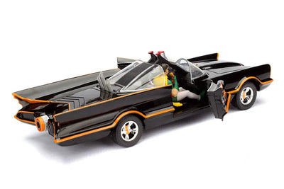 "DC Comics" 1/24 Diecast Vehicle Batmobile & Batman & Robin "Batman 1966 TV Series"ㅤ – Jada Toys – ActionFigure Brasil — acessórios