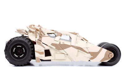 "DC Comics" 1/24 Diecast Vehicle Batmobile (Camouflage) & Batman "Dark Knight Rising"ㅤ – Jada Toys – ActionFigure Brasil — acessórios