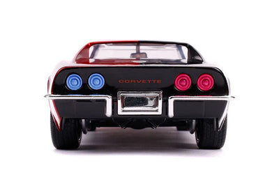 "DC Comics" 1/24 Diecast Vehicle Chevrolet, Corvette Stingray (1969 Model) & Harley Quinn [Comic]ㅤ – Jada Toys – ActionFigure Brasil — acessórios