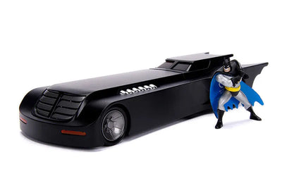 "DC Comics" 1/24 Scale, Diecast Vehicle Batmobile & Batman [Anime "Batman: The Animated Series"]ㅤ – Jada Toys – ActionFigure Brasil