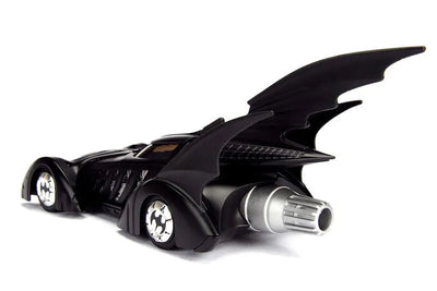 "DC Comics" 1/24 Scale, Diecast Vehicle Batmobile & Batman [Movie "Batman Forever"]ㅤ – Jada Toys – ActionFigure Brasil — embalagem