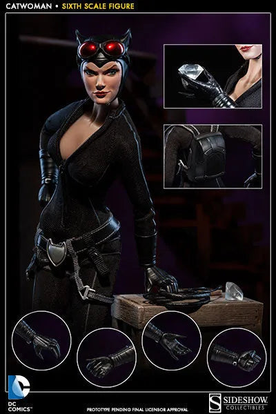 DC Comics 1/6 Scale Figure SideShow Sixth Scale - Catwomanㅤ – Sideshow Collectibles – ActionFigureBrasil — ângulo diferente
