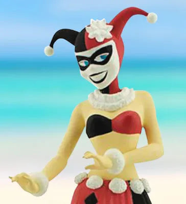 DC Comics - Bobbing Figure: Harley Quinn (Hula Girl Ver.)ㅤ – Cryptozoic Entertainment – ActionFigure Brasil