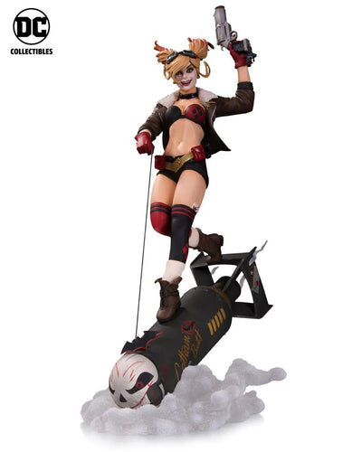DC Comics - Bombshells Deluxe: Harley Quinnㅤ – DC Collectibles – ActionFigure Brasil — ângulo diferente