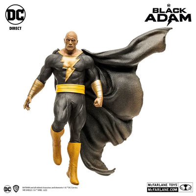 "DC Comics" DC Multiverse 12 Inch Posed Statue Black Adam [Movie "Black Adam"]ㅤ – McFarlane Toys – ActionFigure Brasil — iluminação de estúdio
