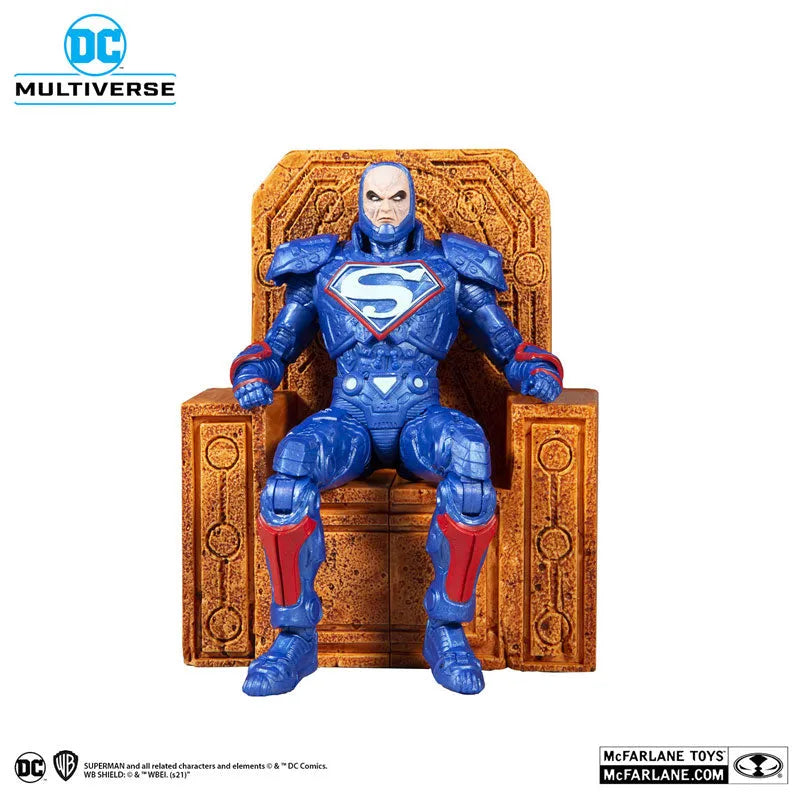 DC Comics - DC Multiverse: 7 Inch Action Figure - #146 Lex Luthor in Armor (Bule Suit) [Comic / Justice League: The Darkseid War]ㅤ – McFarlane Toys – ActionFigureBrasil