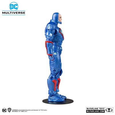 DC Comics - DC Multiverse: 7 Inch Action Figure - #146 Lex Luthor in Armor (Bule Suit) [Comic / Justice League: The Darkseid War]ㅤ – McFarlane Toys – ActionFigureBrasil — com base expositora