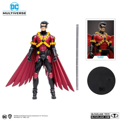 DC Comics - DC Multiverse: 7 Inch Action Figure - #152 Red Robin [Comic / The New 52]ㅤ – McFarlane Toys – ActionFigureBrasil — com base expositora