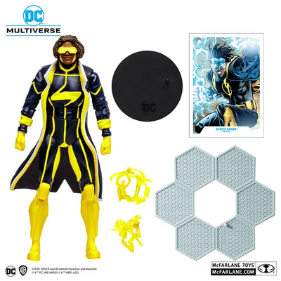 "DC Comics" DC Multiverse 7 Inch, Action Figure #173 Static Shock [New 52]ㅤ – McFarlane Toys – ActionFigureBrasil — com base expositora