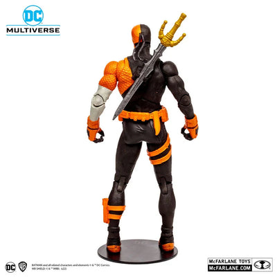 "DC Comics" DC Multiverse 7 Inch, Action Figure #175 Deathstroke [Comic / DC Rebirth]ㅤ – McFarlane Toys – ActionFigureBrasil — com base expositora