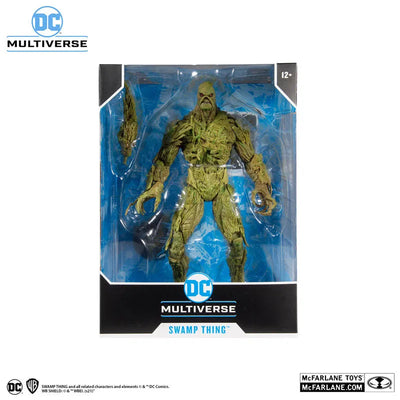 "DC Comics" DC Multiverse Action Figure Swamp Thing [Comic/DC Rebirth]ㅤ – McFarlane Toys – ActionFigureBrasil — com base expositora