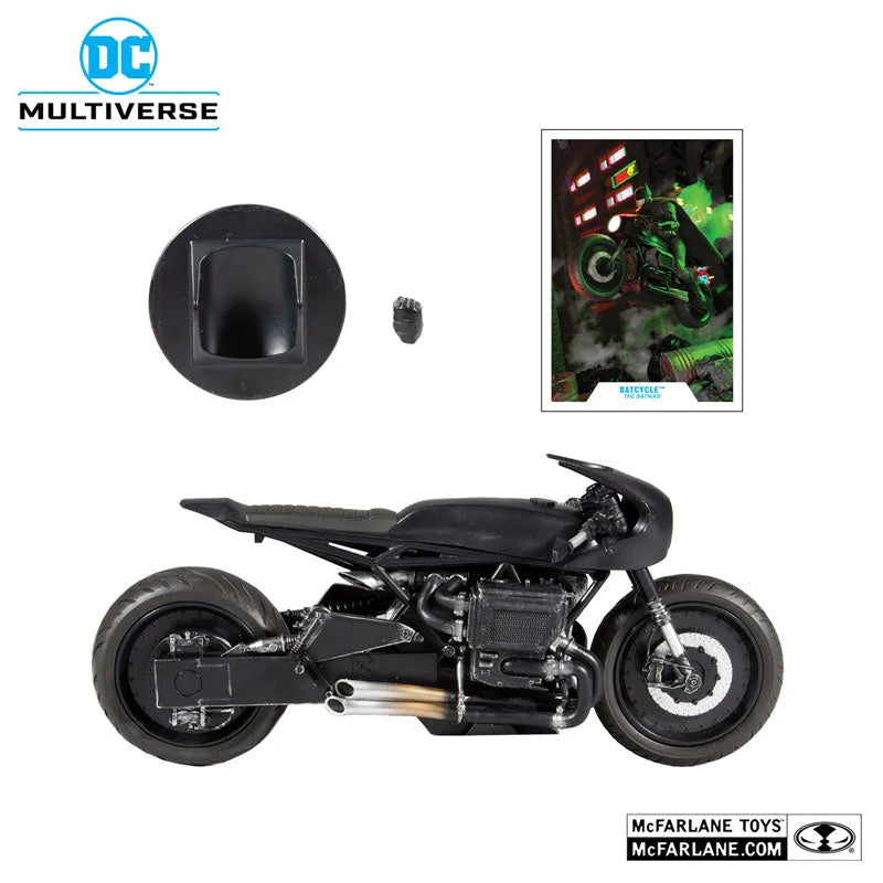 DC Comics - DC Multiverse: Vehicle - Batcycle [Movie / The Batman]ㅤ – McFarlane Toys – ActionFigureBrasil