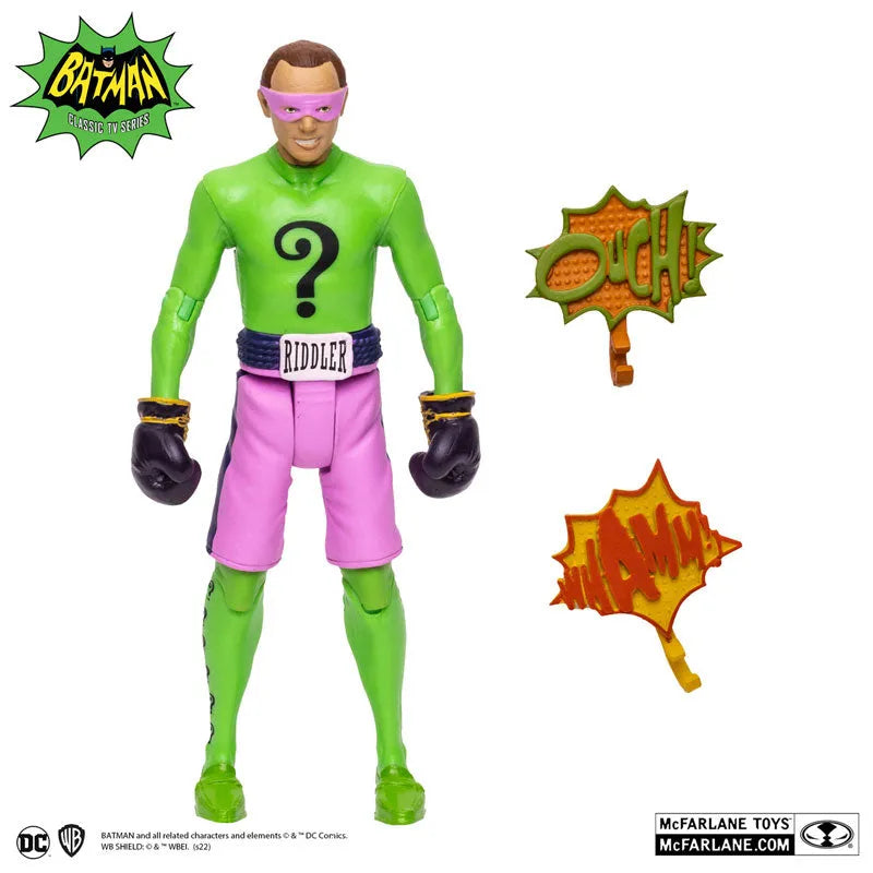 DC Comics DC Retro 6 Inch Action Figure #09 Riddler (Boxing) Batman 1966 TV Seriesㅤ – McFarlane Toys – ActionFigureBrasil