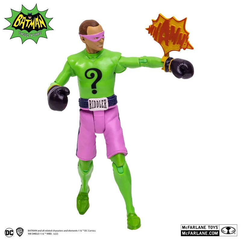DC Comics DC Retro 6 Inch Action Figure #09 Riddler (Boxing) Batman 1966 TV Seriesㅤ – McFarlane Toys – ActionFigureBrasil