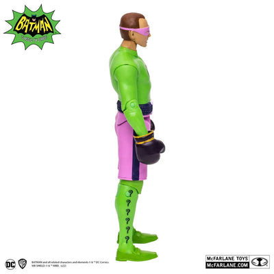 DC Comics DC Retro 6 Inch Action Figure #09 Riddler (Boxing) Batman 1966 TV Seriesㅤ – McFarlane Toys – ActionFigureBrasil — com base expositora