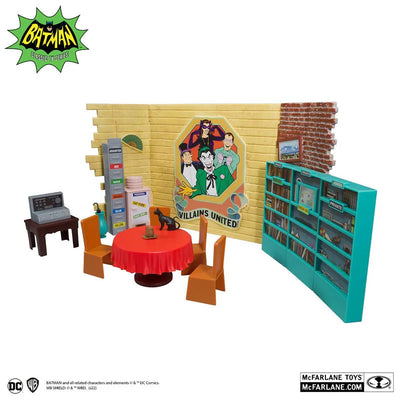 "DC Comics" DC Retro Play Set Villain's Hideout [TV Show "Batman 1966 TV Series"]ㅤ – McFarlane Toys – ActionFigureBrasil — embalagem