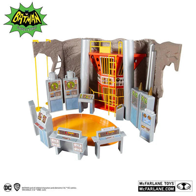 "DC Comics" DC Retro: Playset - Batcave [TV "Batman 1966 TV Series"]ㅤ – McFarlane Toys – ActionFigure Brasil — ângulo diferente