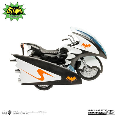 "DC Comics" DC Retro Vehicle Batcycle & Sidecar [TV Show "Batman 1966 TV Series"]ㅤ – McFarlane Toys – ActionFigure Brasil