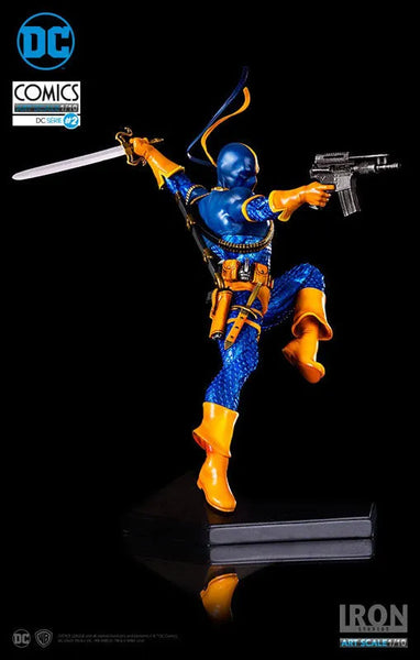 DC Comics - Deathstroke 1/10 Art Scale Statueㅤ – IRON STUDIOS/豆魚雷 – ActionFigure Brasil — embalagem
