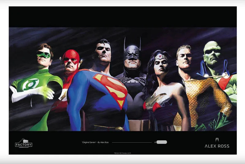 DC Comics - Justice League Original 7 by Alex Ross Fineart Sculptureㅤ – Factory Entertainment – ActionFigure Brasil