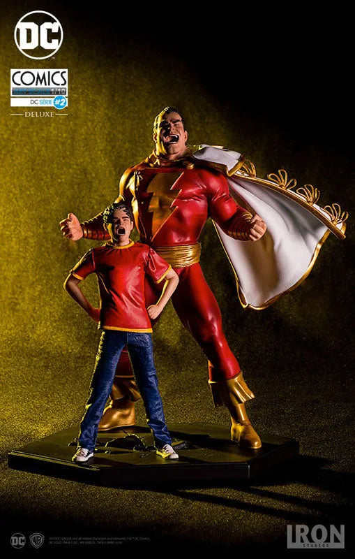 DC Comics - Shazam & Billy Batson 1/10 Art Scale Statueㅤ – IRON STUDIOS/豆魚雷 – ActionFigure Brasil
