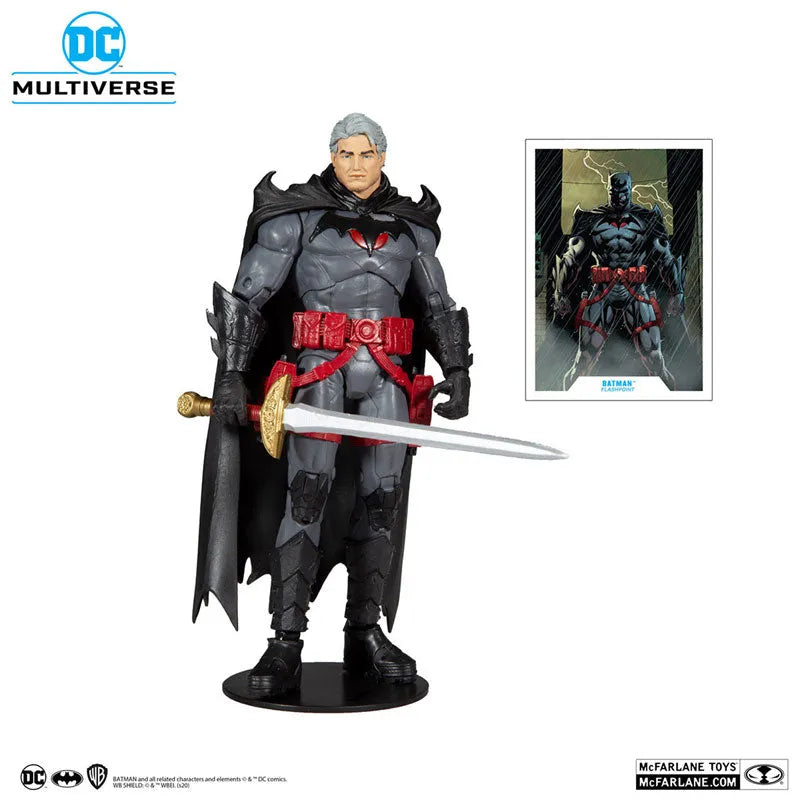 DC Multiverse 7 Inch, Action Figure #052 Batman (No Mask) [Comic/Flashpoint]ㅤ – McFarlane Toys – ActionFigure Brasil