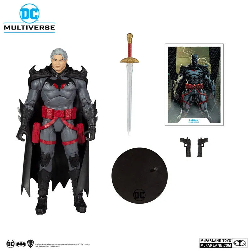 DC Multiverse 7 Inch, Action Figure #052 Batman (No Mask) [Comic/Flashpoint]ㅤ – McFarlane Toys – ActionFigure Brasil
