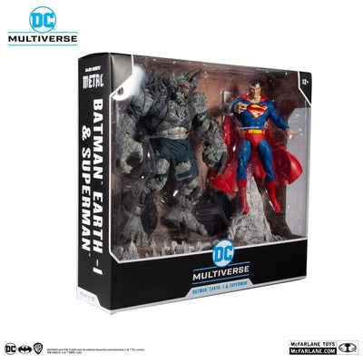 DC Multiverse 7 Inch, Action Figure Superman vs Devastator [Comic/Dark Nights: Metal]ㅤ – McFarlane Toys – ActionFigureBrasil — com base expositora