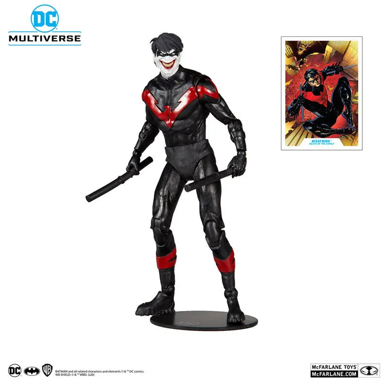 DC Multiverse Action Figure #050 Nightwing, Joker [Comic/Death of the Family]ㅤ – McFarlane Toys – ActionFigure Brasil
