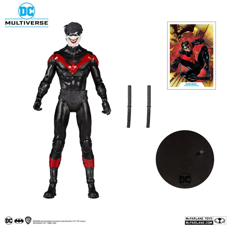 DC Multiverse Action Figure #050 Nightwing, Joker [Comic/Death of the Family]ㅤ – McFarlane Toys – ActionFigure Brasil
