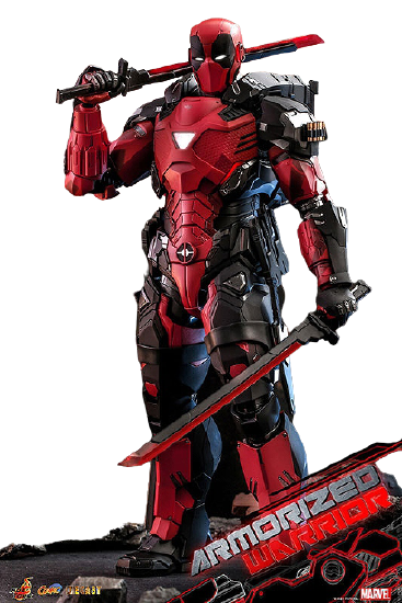 Deadpool - Comic Masterpiece Diecast - Marvel Comics - 1/6- Armorized Warrior Collection - Armorized Deadpool (Hot Toys)ㅤ – Hot Toys – ActionFigure Brasil
