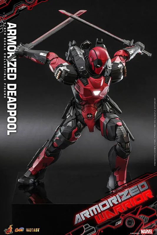 Deadpool - Comic Masterpiece Diecast - Marvel Comics - 1/6- Armorized Warrior Collection - Armorized Deadpool (Hot Toys)ㅤ – Hot Toys – ActionFigure Brasil