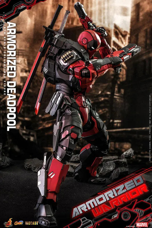 Deadpool - Comic Masterpiece Diecast - Marvel Comics - 1/6- Armorized Warrior Collection - Armorized Deadpool (Hot Toys)ㅤ – Hot Toys – ActionFigure Brasil