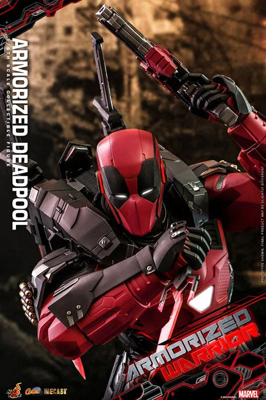 Deadpool - Comic Masterpiece Diecast - Marvel Comics - 1/6- Armorized Warrior Collection - Armorized Deadpool (Hot Toys)ㅤ – Hot Toys – ActionFigure Brasil