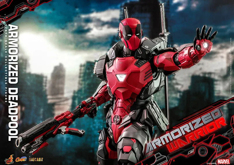 Deadpool - Comic Masterpiece Diecast - Marvel Comics - 1/6- Armorized Warrior Collection - Armorized Deadpool (Hot Toys)ㅤ – Hot Toys – ActionFigure Brasil