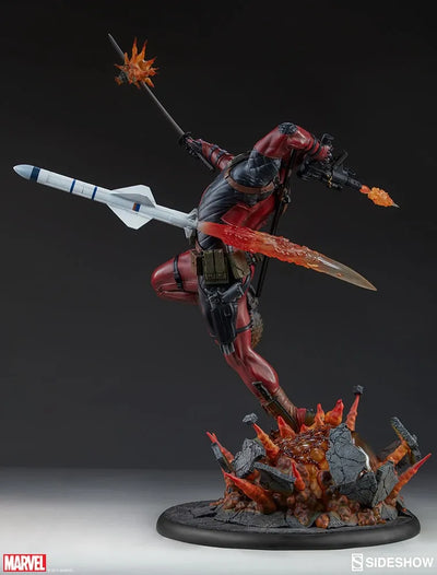 Deadpool Heat-Seeker - LIMITED EDITION: 2500 (Exclusive) – Sideshow Collectibles – ActionFigure Brasil — iluminação de estúdio