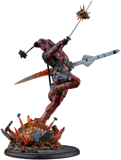 Deadpool Heat-Seeker - LIMITED EDITION: 2500 (Exclusive) – Sideshow Collectibles – ActionFigure Brasil — embalagem