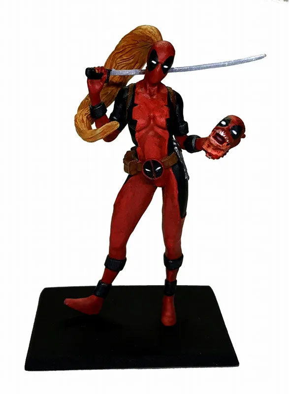 Deadpool - Lady Deadpool with Headpool 1/32 Metal Miniature 408164ㅤ – Factory Entertainment – ActionFigure Brasil