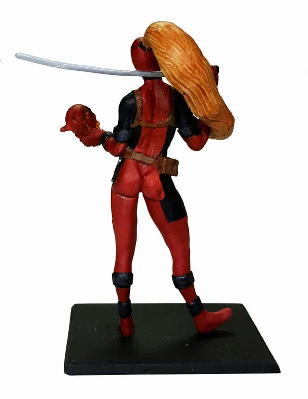Deadpool - Lady Deadpool with Headpool 1/32 Metal Miniature 408164ㅤ – Factory Entertainment – ActionFigure Brasil